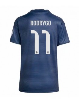 Ženski Nogometna dresi replika Real Madrid Rodrygo Goes #11 Gostujoči 2025-26 Kratek rokav Ženski Nogometna dresi replika Real Madrid Rodrygo Goes #11 Gostujoči 2025-26 Kratek rokav